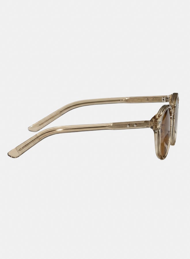 korico Ocea Brown Full Rim Round Sunglasses - Image 2